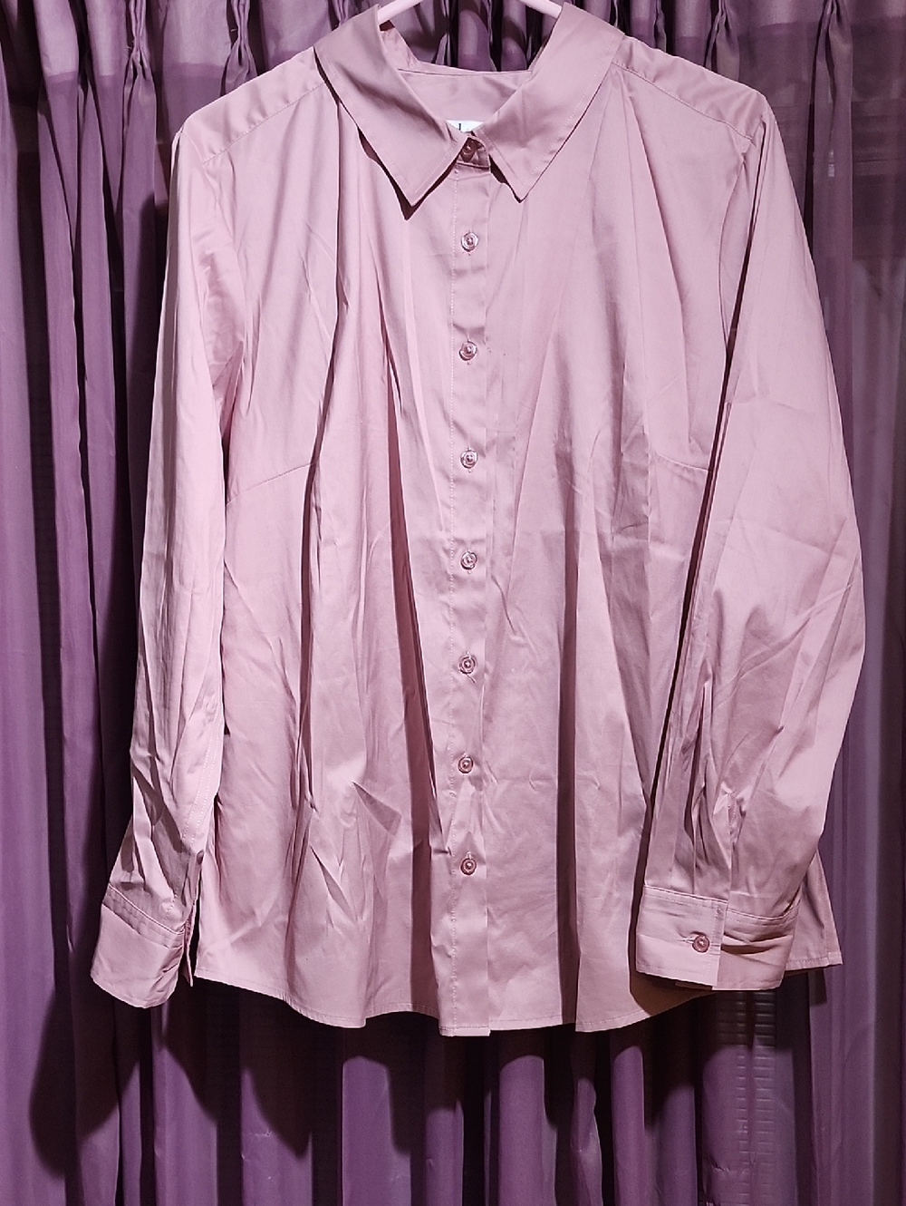 D&Co Denim Rose Pink Blouse XL